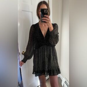 Black and Gold Shimmer Dress